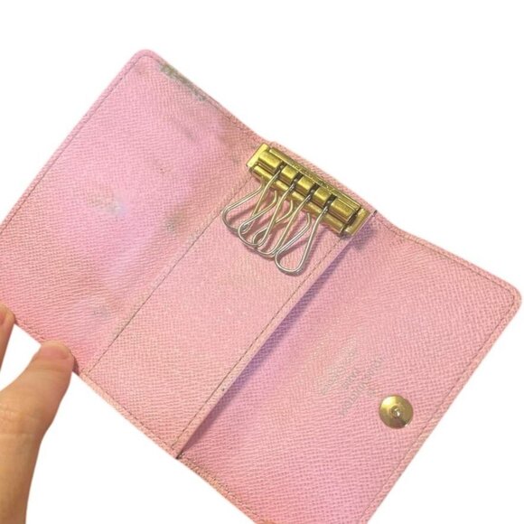 Authentic Louis Vuitton Multicolor Monogram Multicles 4 Key Holder Case White - Picture 5 of 9
